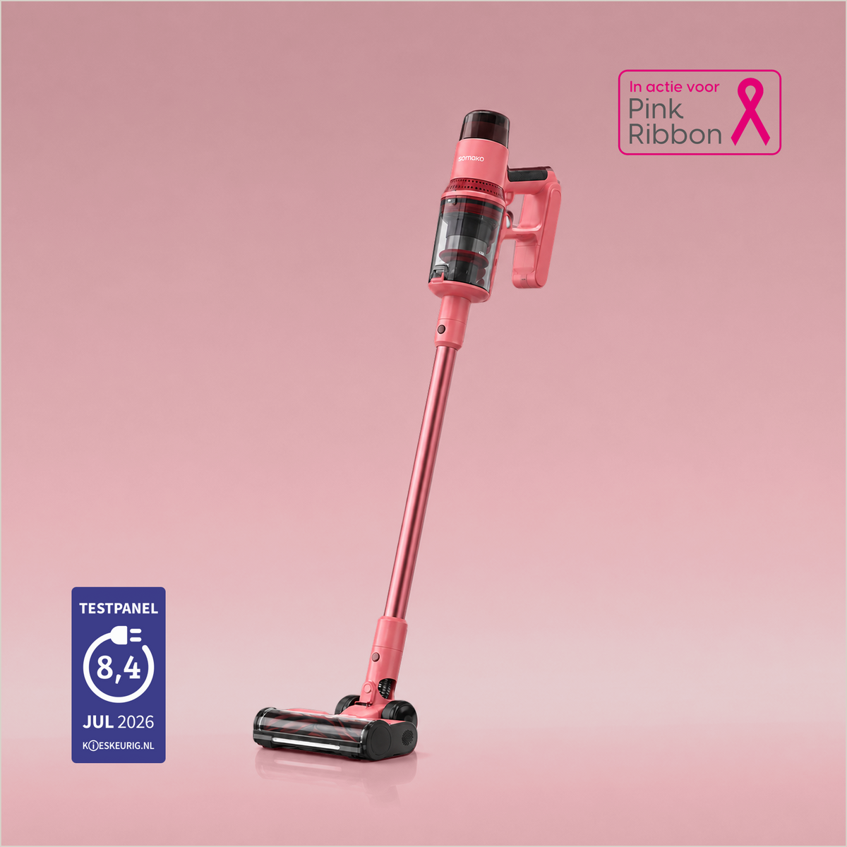 Stick vacuum cleaner CleanDetect Pink