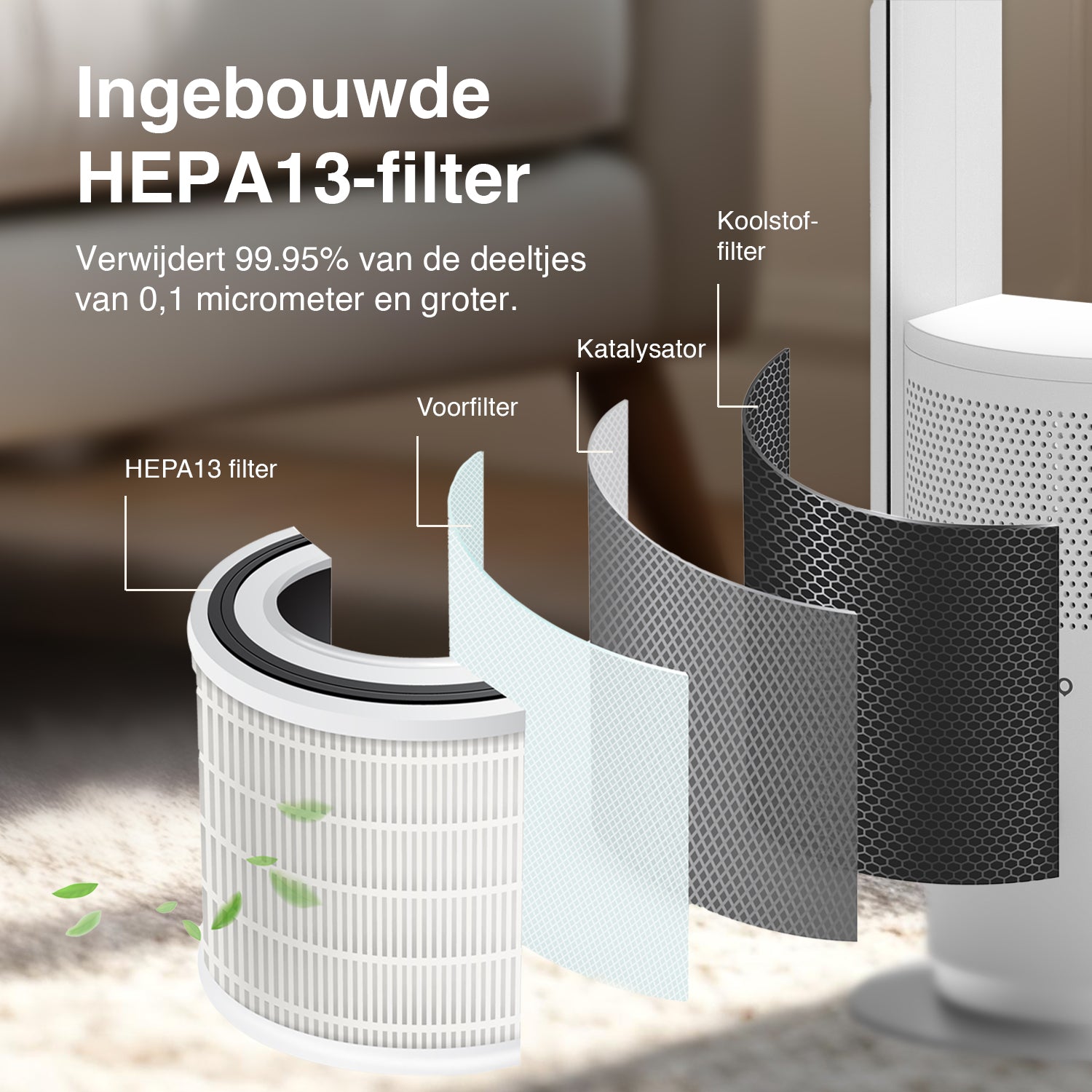 Air purifier 3-in-1 PureFlow