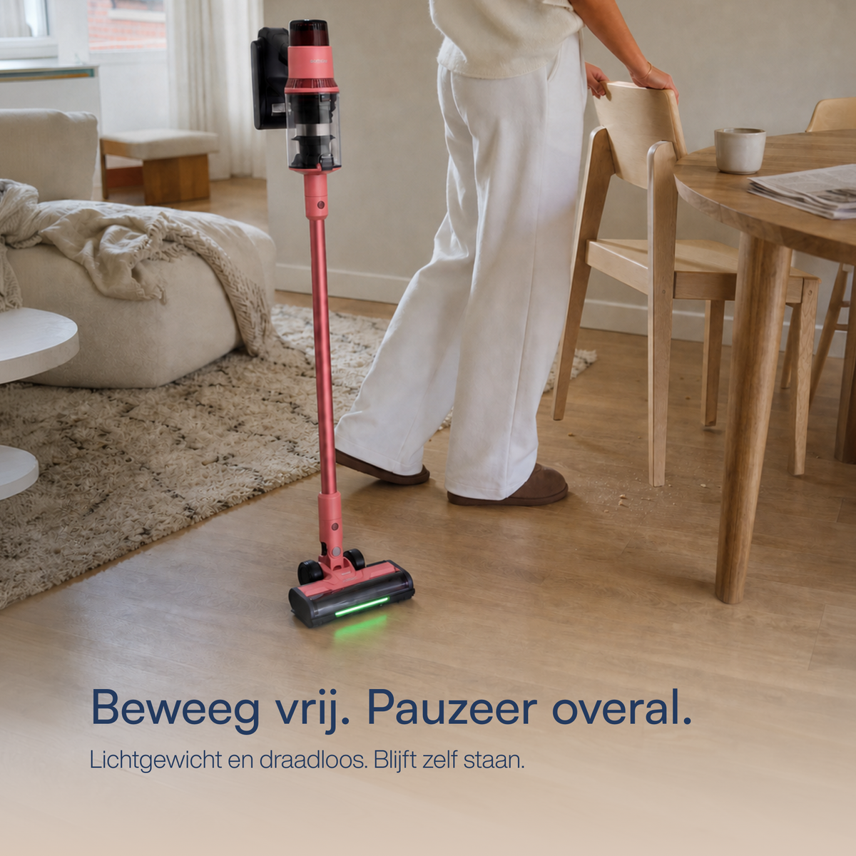 Stick vacuum cleaner CleanDetect Pink