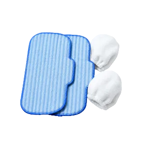 Halo premium steam cloths + microfiber covers (2 pieces)